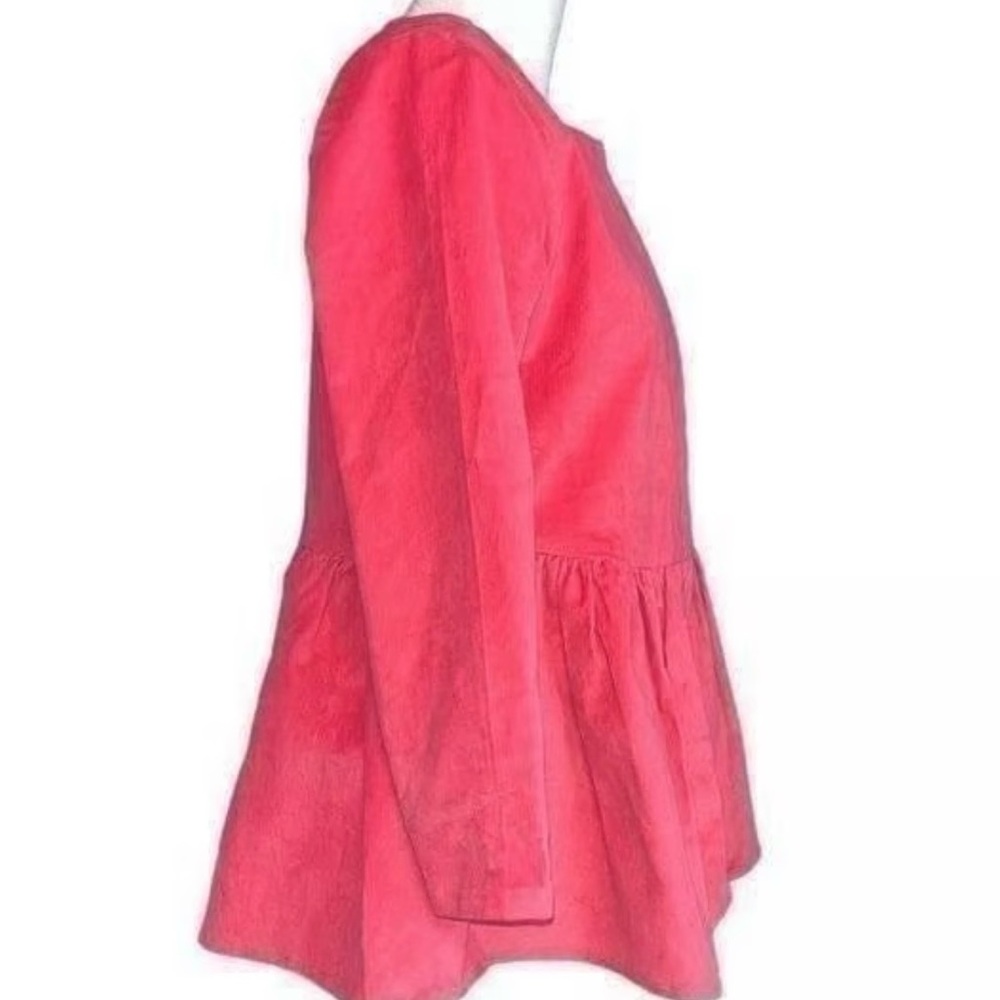 Elizabeth Wilson Pink Peplum Caroline Jacket/cape with belt Brand New! - Picture 6 of 11